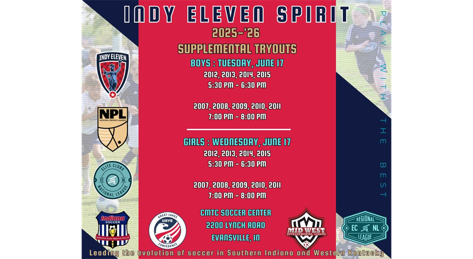 Supplemental Tryouts 